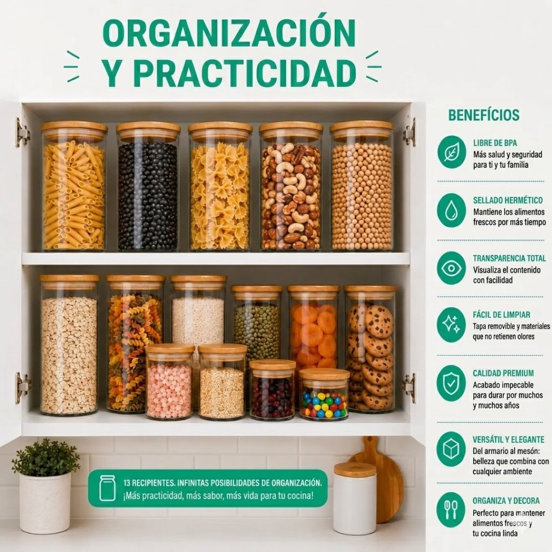 Frascos de vidrio